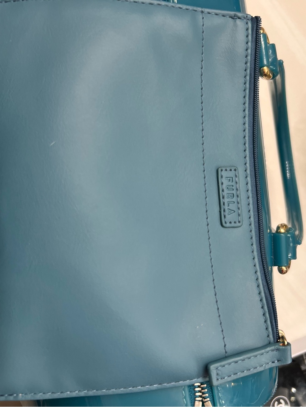 Furla Teal Jelly Bag with Pouch - Picture 14 of 16